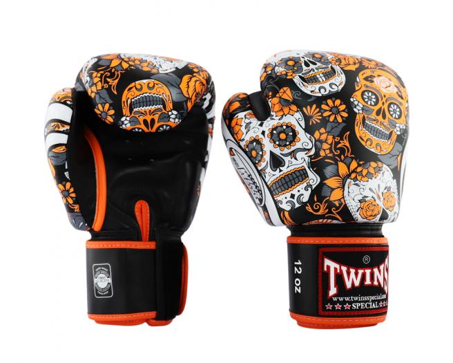 Guantes de boxeo Twins FBGV 53 Calaveras