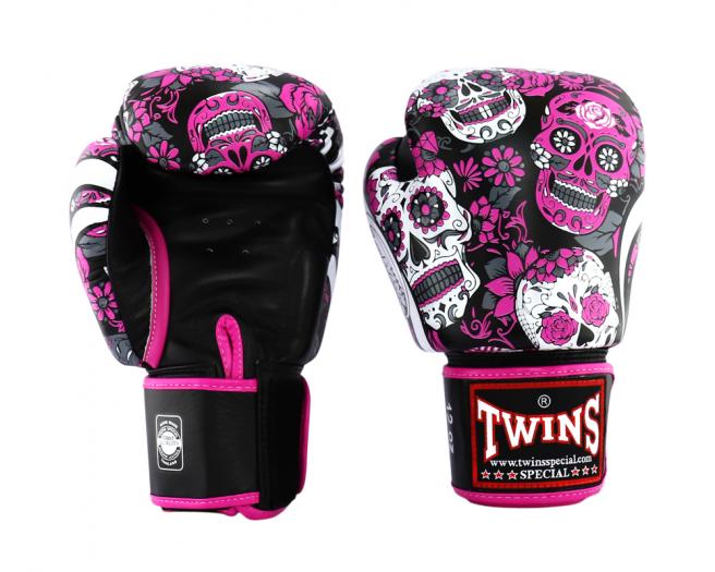 Guantes de boxeo Twins FBGV 53 Calaveras