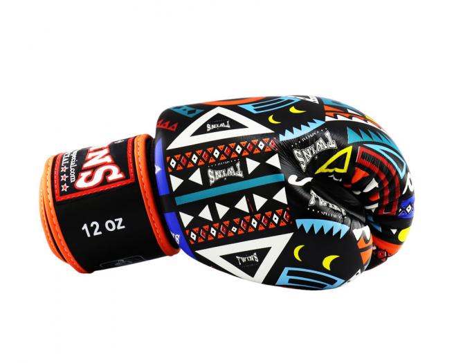 Guantes de boxeo Twins FBGV-57 Negro