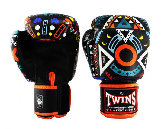 Guantes de boxeo Twins FBGV-57 Negro